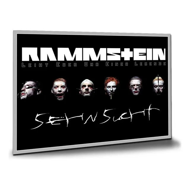 Placa Decorativa Rammstein Till Lindeman A1 84 X 60 Cm A