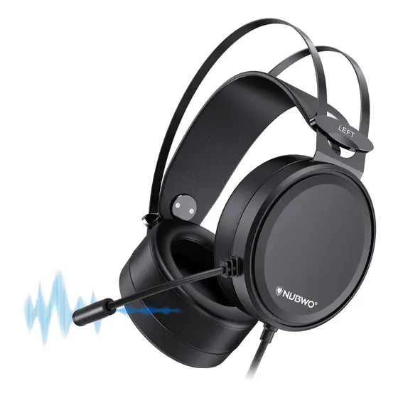 Headset Gamer Nubwo N7 Over-Ear Som Surround 7.1 com Microfone e Cancelamento de Ruído