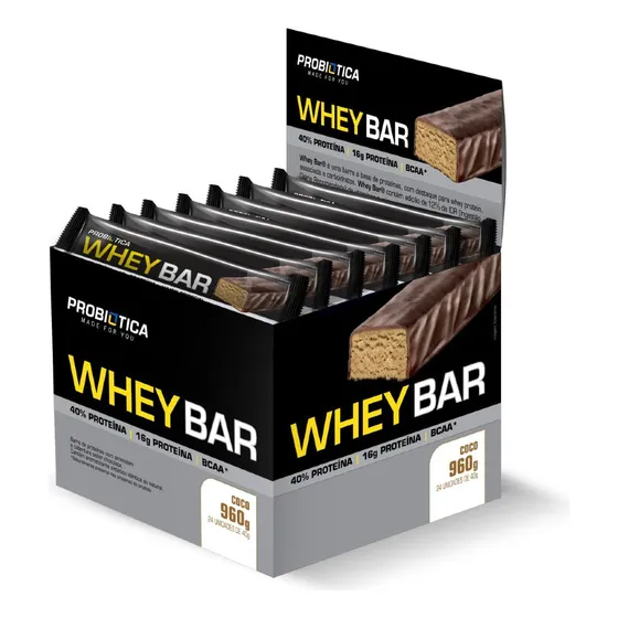 Whey Bar  24 Un - Probiótica 