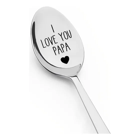 Cuchara Te Grabada Texto Ingl  I Love You  Papa Grandpa For