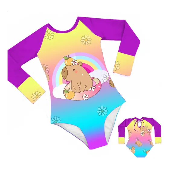 Traje De Baño Capibara Capybara Chigüire Protección Solar
