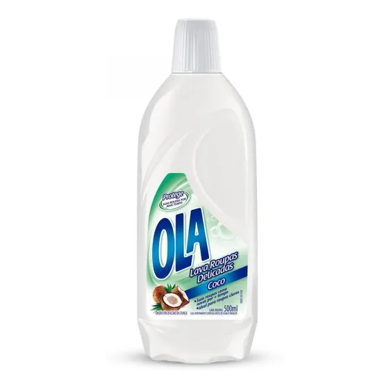 Lava-Roupas Líquido Roupas Delicadas Coco Ola Frasco 500ml