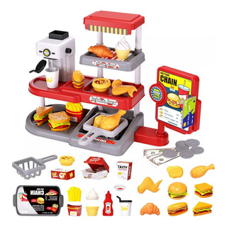 Set Hamburguesa Comida Juguetes Infantil Accesorios 71pzs Set Hamburguesa Comida Juguetes Infantil Accesorios 71pzs