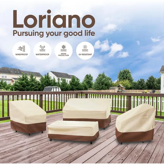 Forros Juego De 4 Piezas Para Muebles De Patio Loriano