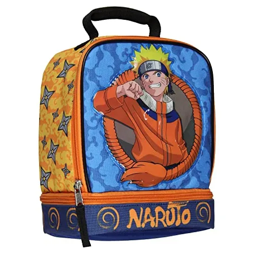 Naruto Caja De Almuerzo Anime Manga Aislado Doble Lv35q