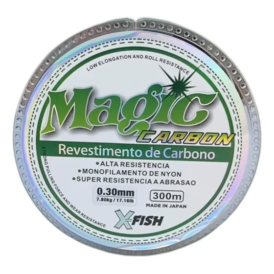 Tanza Nylon Magic Carbon Bobina 300mts Monofilamento
