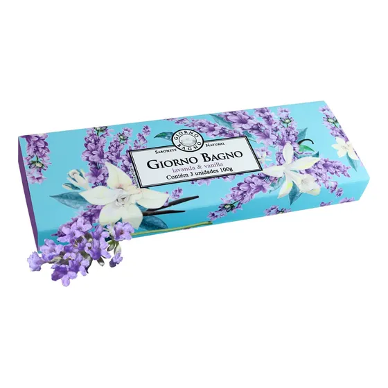 Kit Sabonete Lavanda E Vanilla 3x100g Giorno Bagno