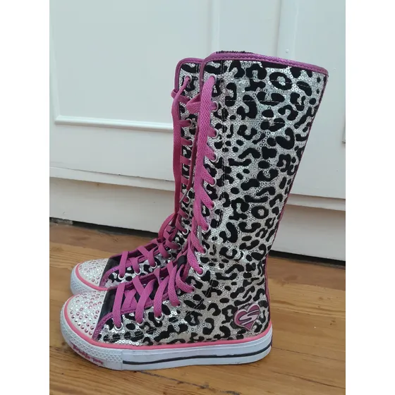 Skechers Zapatillas Tipo Bota Twinkle Toes Animal Print