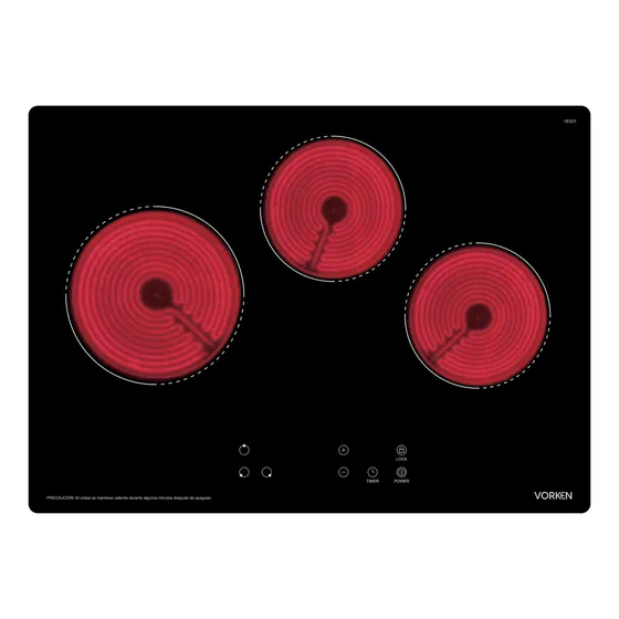 Encimera Vitrocerámica Vorken Touch 3q