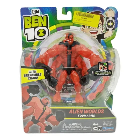 Figura 4 Brazos Four Arms Rojo Ben 10 Playmates