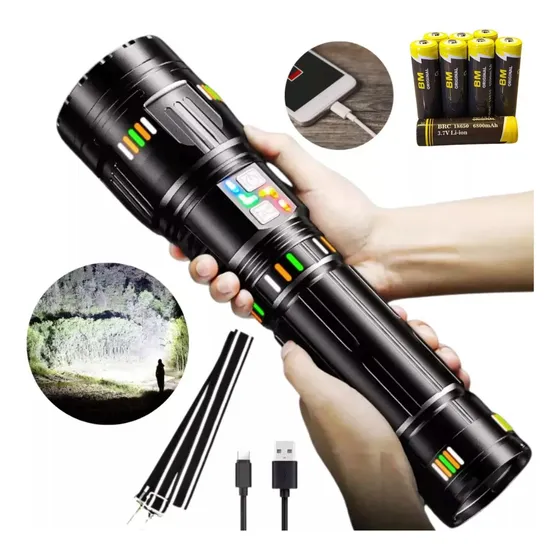 Lanterna Tática Militar Ultra Potente Led Canhão Gigante