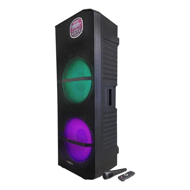 Cabina Activa Doble Parlante 15'' Maxlin + Micrófono 