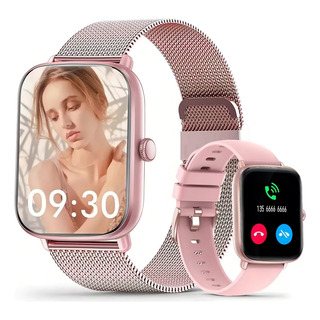 Smartwatch Sunkta Bw0355c Display De 1.7 Con Correa De Acero Inoxidable Waterproof Color Rosa Smartwatch Sunkta Bw0355c Display De 1.7 Con Correa De Acero Inoxidable Waterproof Color Rosa