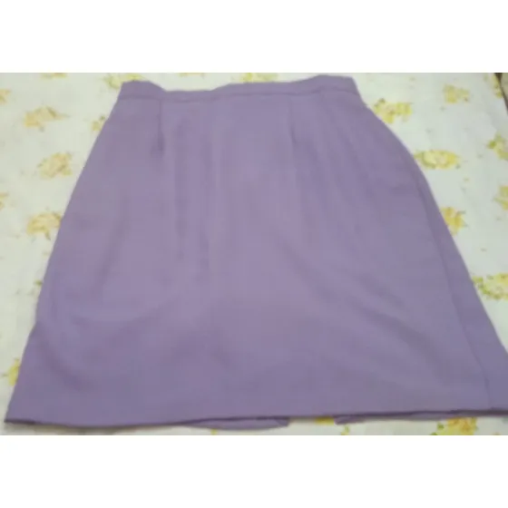 Falda Lila, 36 Cms Por  70 Largo