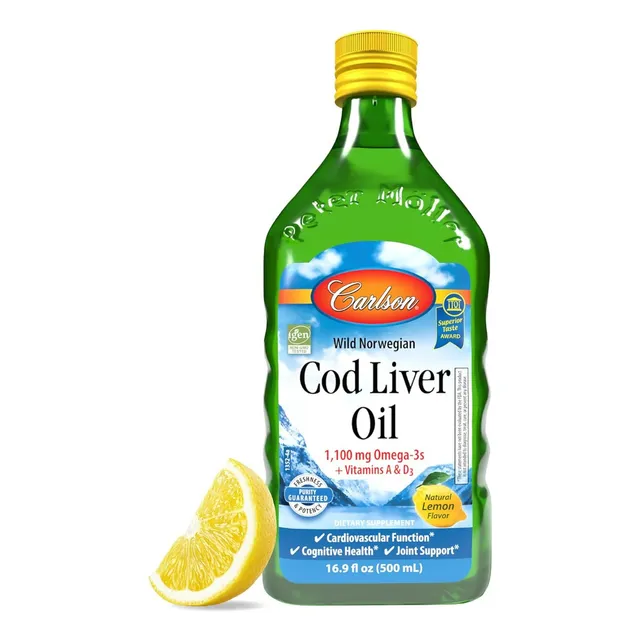 Aceite De Hígado De Bacalao Noruego Carlson 500 Ml