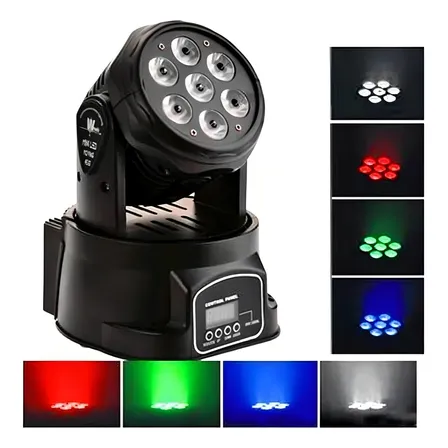 Luz de escenario LED cabezal móvil Videomax XK166 luces color rgbw