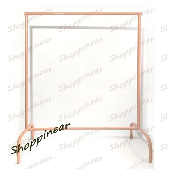 Rack Organizador De Ropa Perchero Burro Color Palo De Rosa 
