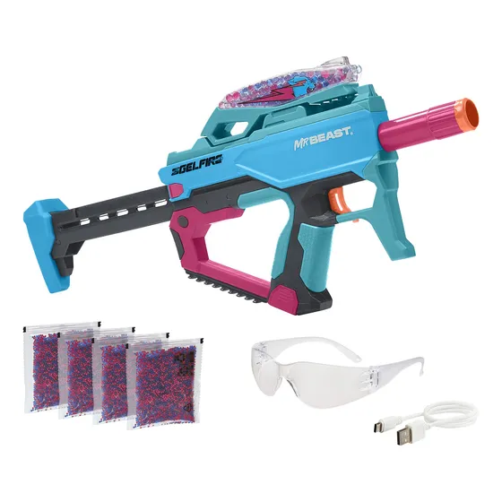 Nerf Pro Gelfire X Mrbeast - Blaster Automtico Completo Y 20