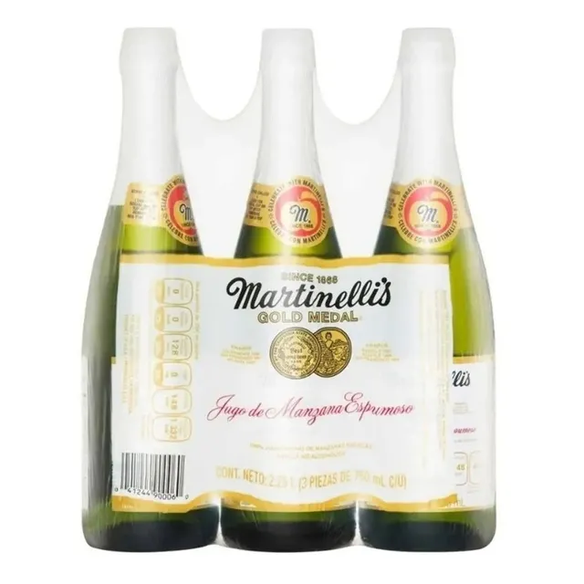 Jugo De Manzana Espumoso Martinelli's X 3 Botellas Con 750ml