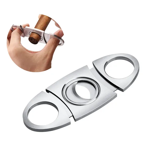 Cortador De Charuto Portátil Compacto Manual Aço Inox - Luxo