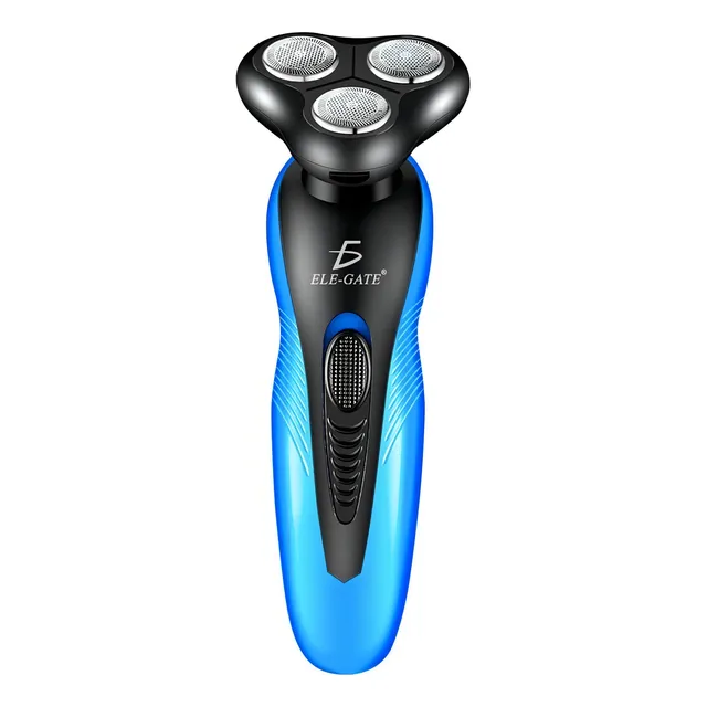Maquina Rasuradora Afeitar Barba Eléctrica 3 En 1 Recargable Color Azul ELE-GATE