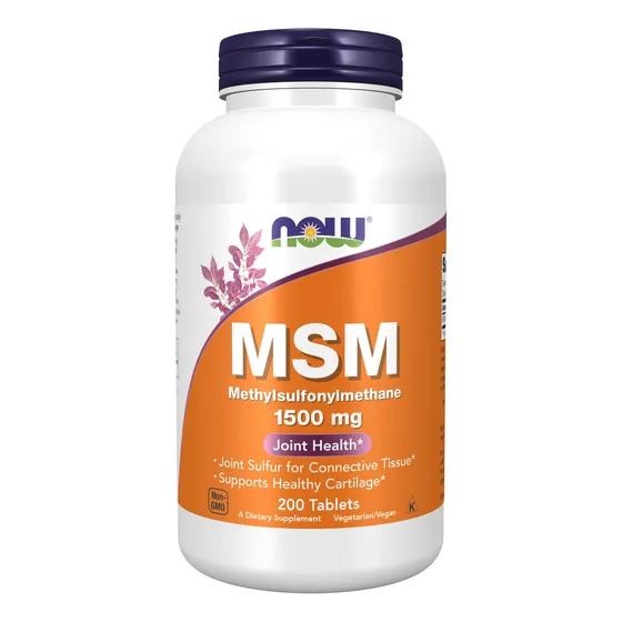 Supplement Now Msm (metilsulfonilmetano), 1500 Mg, 200 Table