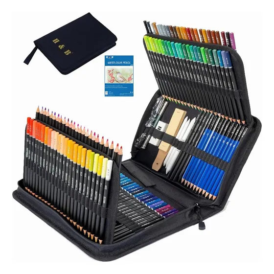 Lápices De Dibujo Profesional Set De Arte De 145 Piezas