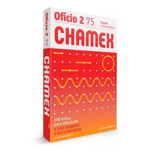 Chamex oficio obra de 500 hojas de 75g color blanco de 3 unidades