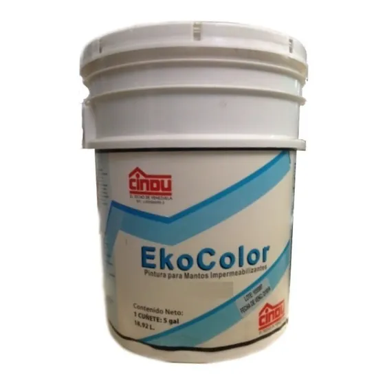 Pintura Techo Roja Asfaltica Cindu Cuñete 5 Gal Manto Imperm