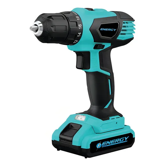Taladro Percutor 13mm 18v Inalambrico Id13/1/18 C1//c&j Color Turquesa