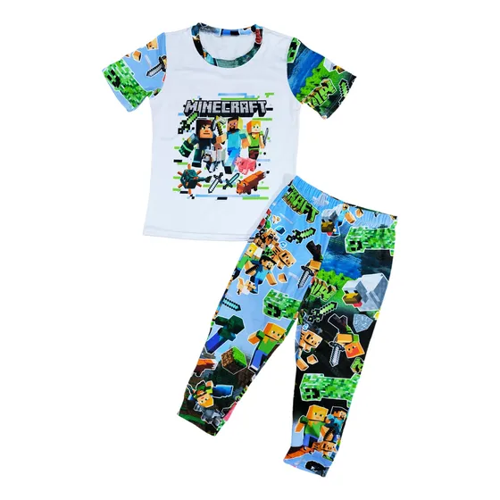Pijama Niños Minecraft,sonic,goku,mario,batman,spiderman