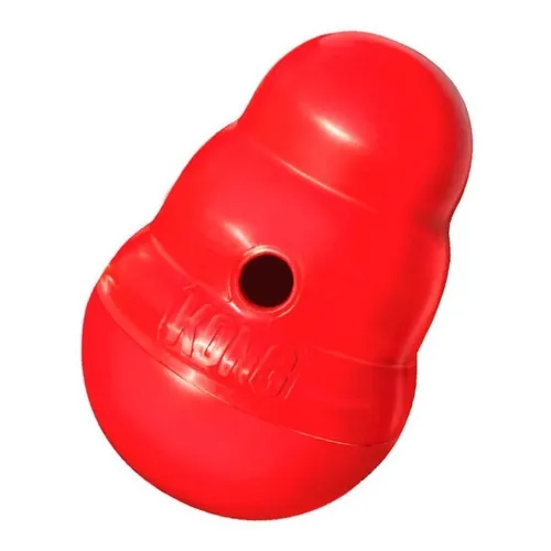 Juguete interactivo para perros Kong Wobbler Small Pw2, color rojo