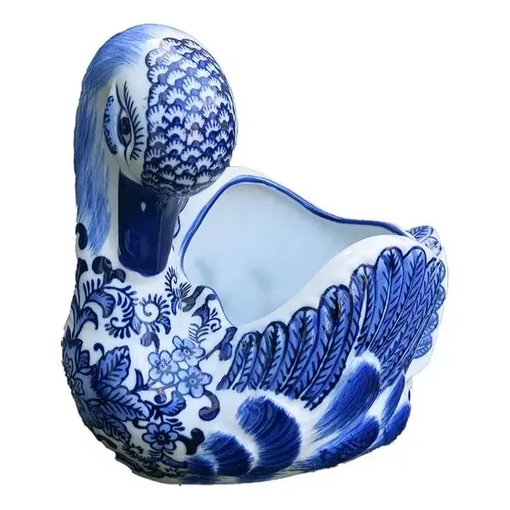Vaso Cisne De Porcelana, Presente, Decoração