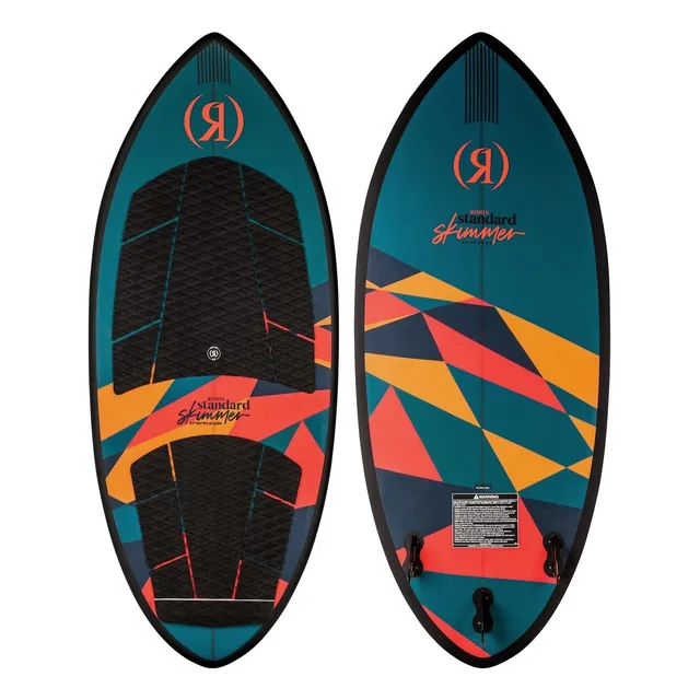 Desnatador Wakesurf Verde Azulado Rojo Naranja