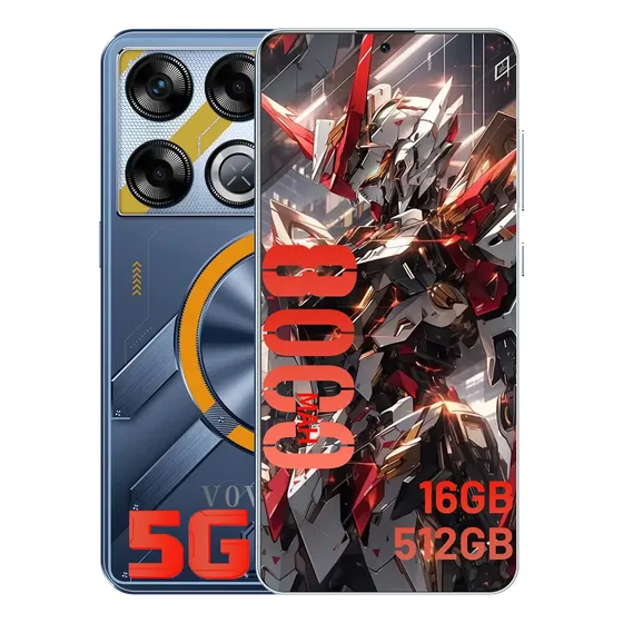 Celular GT20Pro 16 GB de RAM, 512 GB de ROM, doble SIM, doble modo de espera, smartphone 5G Android 14, Dimensity 9200+, cámara de 32 MP y 50
