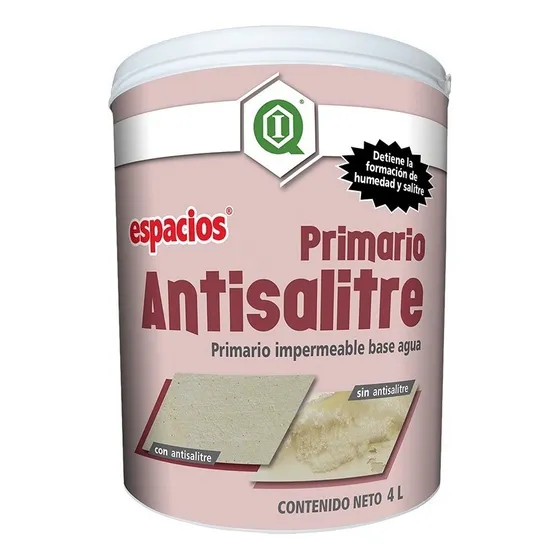 Imperquimia primario anti humedad y anti salitre en muros 4 litros