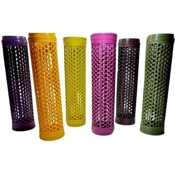 Cilindro Plástico Vazado Brinquedo Pedagógico Kit C/ 10 Un