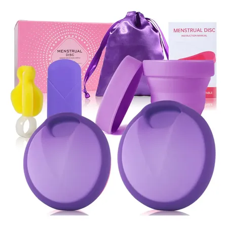 Disco Menstrual Reusable Silicon L Más S 2 Pcs Con Estuche
