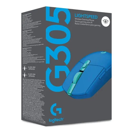 Mouse Raton Gaming Logitech G305 Inalambrico Azul