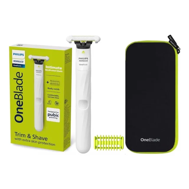 Afeitadora Corporal Philips Oneblade Zona Intima + Estuche