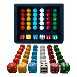 6 Dados Y 30 Canicas Con Estuche Para Juegos De Mesa Livock 6 Dados Y 30 Canicas Con Estuche Para Juegos De Mesa Livock