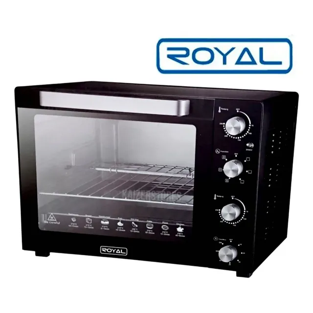 Horno Electrico De Mesa Royal 66 Litros 4 Anafes Rostizar