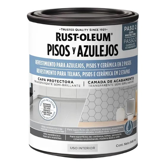 Revestimiento Para Piso Paso 2 946ml Semi Brillo Rust Oleum