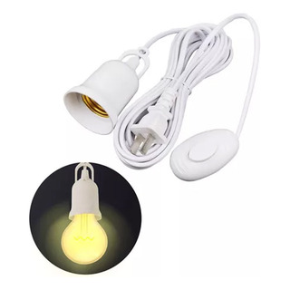 Doméstica Eléctrica 10mts Portalámpara Enchufe Americano Con Interruptor Cubierta De Pvc Best Negocio Socket Para Foco E27 Doméstica Eléctrica 10mts Portalámpara Enchufe Americano Con Interruptor Cubierta De Pvc Best Negocio Socket Para Foco E27