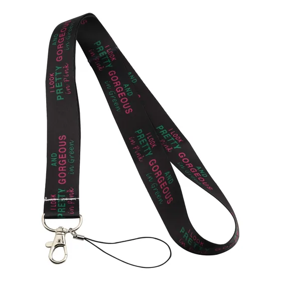 Cordon Rosa Verde Texto Ingl  I Look Pretty In Pink And Neck