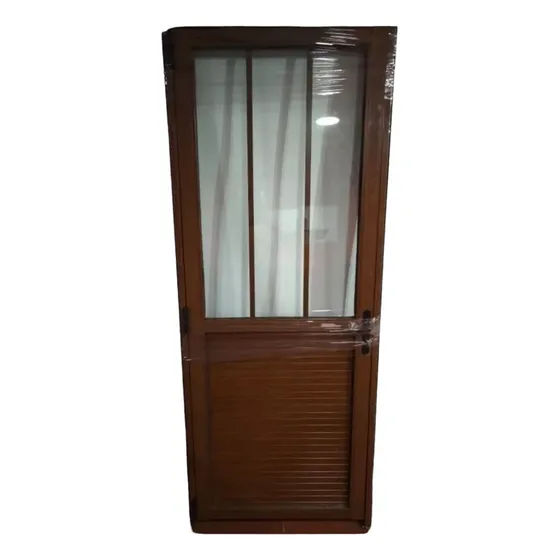 Puerta De Aluminio Imitación Madera Serie 30