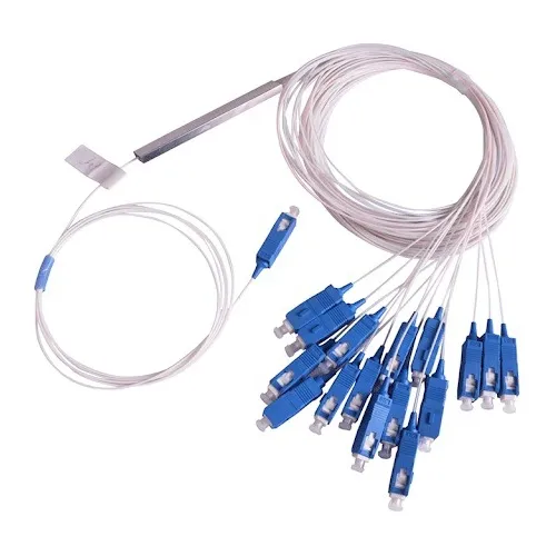 1x16 Splitter Divisor Fibra Optica Conector Sc Upc 10 Pieza