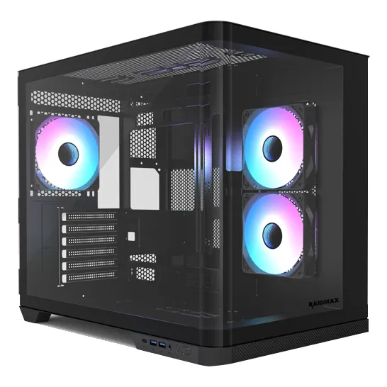 Gabinete Gamer Raidmax Infinita I630 Cristal Curvo 3 Ventiladores Argb