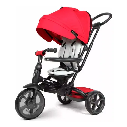 Triciclo 360 Plegable Reclinable Qplay New Prime Bebesit Vaj Color Rojo