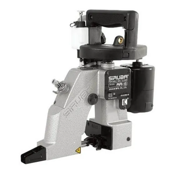Máquina de coser cerradora Siruba AA AA-6 portable color gris 220V
